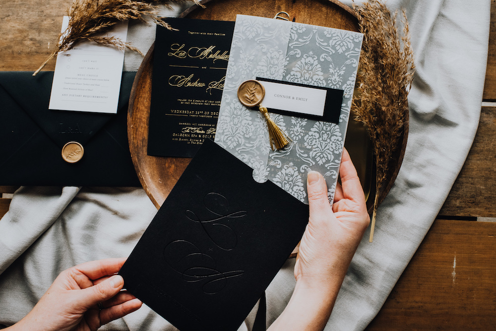 complete guide to ordering fully custom wedding stationery
